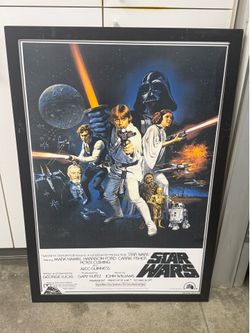Framed Star Wars 1993 poster Style “C”