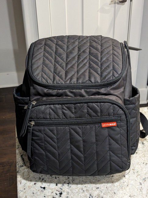 Skip Hop Forma Backpack Diaper Bag & Travel Diaper Changing Pad 