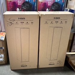 Klipsch (R-806FA) Reference Dolby Atmos Tower Speakers (Pair) ~ Audiophile Home Theater Performance | Cinema-Grade Sound