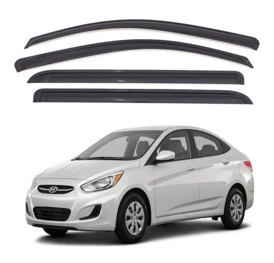 Window Sun Vent Visor Rain Guards Deflectors for Hyundai Accent 2011-2017 Brand New $30 Price Firm