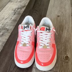 Pink Bapesta Shoes  (READ DESCRIPTION)