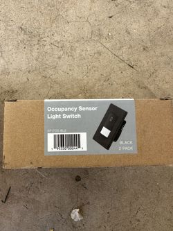 Occupancy Sensor Light Switch BLACK 2 PACK
