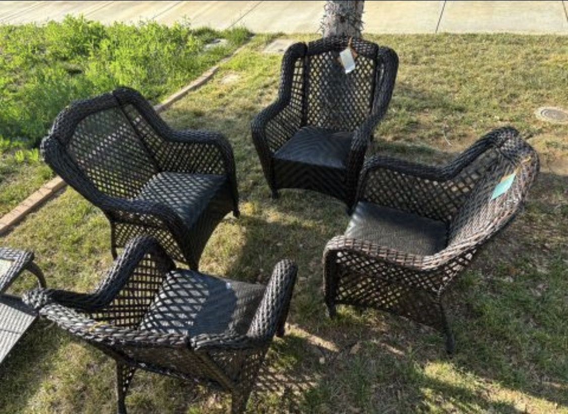 Patio Chair Set For Patio Chairs Patio Outdoor Furniture Set Brand New Outdoor Patio Chairs Brand New Built-in Cushions πππβοΈ