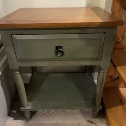 Wood End Table 