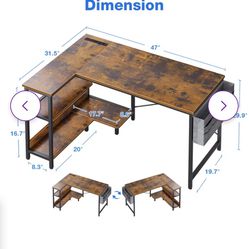 Desk Corner L shape 