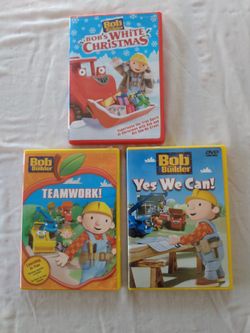 Christmas movies- Bob the Builder DVD's: Bob's White Christmas, Teamwork, & Yes We Can- set of 3