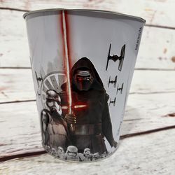 Star Wars The Force Awakens Popcorn Bucket Tin Kylo Ren White New Mint Rare