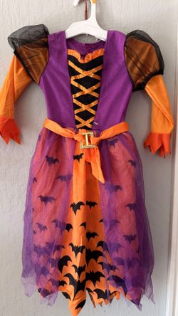 Girls Halloween Witch Costume Dress