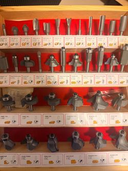 35 piece router bit set 1/4 shank