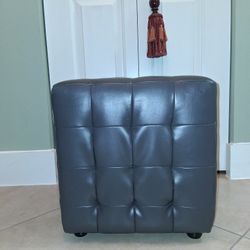 Ottoman Faux Leather.