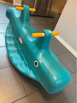 Whale Teeter Totter - Blue