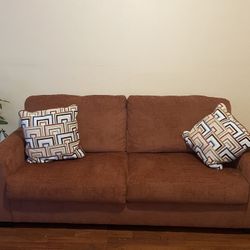 Rust Orange Sofa
