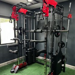 Smith Machine , Squat Rack , Bench Press , Leg Press , Pulley System Machine For Your Weights 