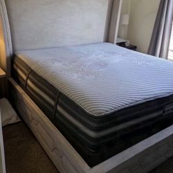 Cal King Bed And King  Mattress 
