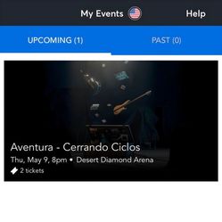 Aventura tickets - $75 each - section 111, row N, seat 8-9 - 