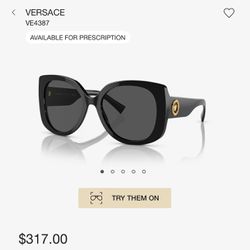 Versace Black  Sunglasses 