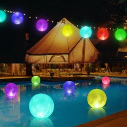Floating Pool Lights, 3 Packs Of 3, NEW 