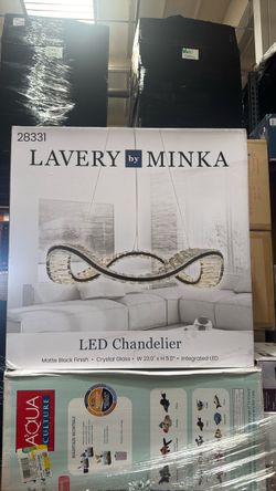 Lavery by Minka LED Chandelier Matte Black