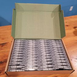 100 Count Case Media New Blank Clear Cassette Tapes - Recording - 62 Minutes 