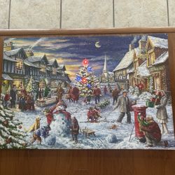 Christmas Village Light Up Wall Art