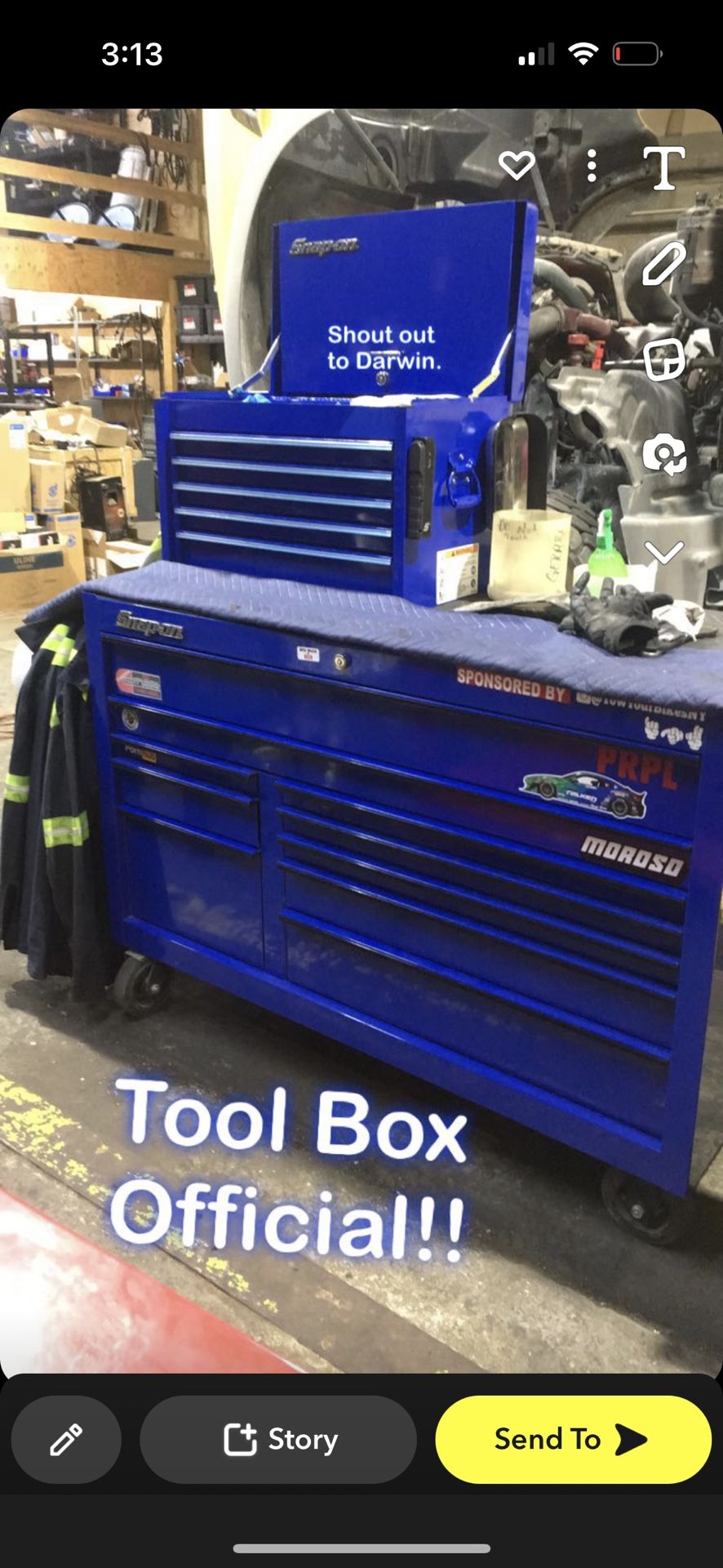 SNAP ON TOOL BOX 