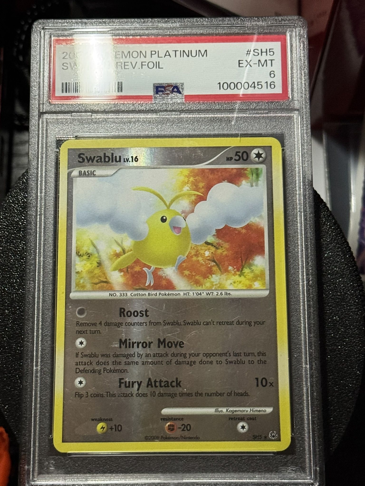 Pokemon Swablu SH5 Psa 6