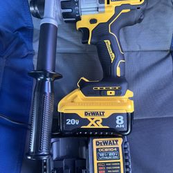 Dewalt 20v Xr Hammer Drill Batería Y Cargador 