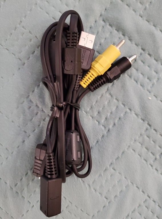 Sony Audio Video USB Cable for Cybershot Digital Camera ZCAT AV Cord. Ig