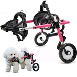 NEW Pet Baby Adjustable Dog Wheelchair for Back Legs XS