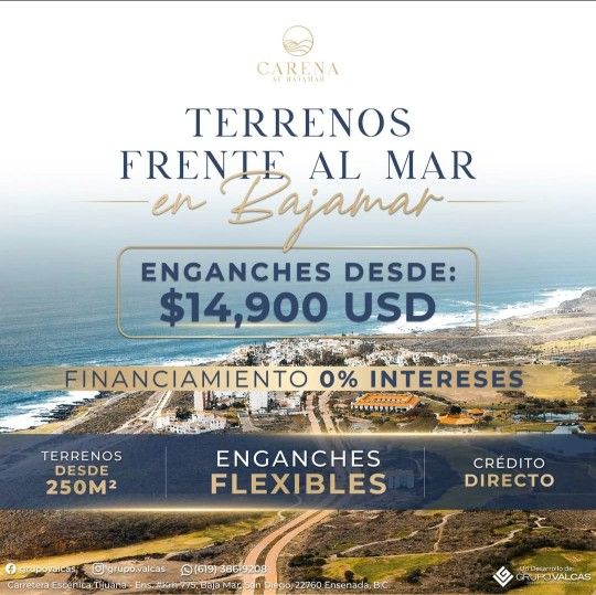 Terrenos En Bajamar Ensenada