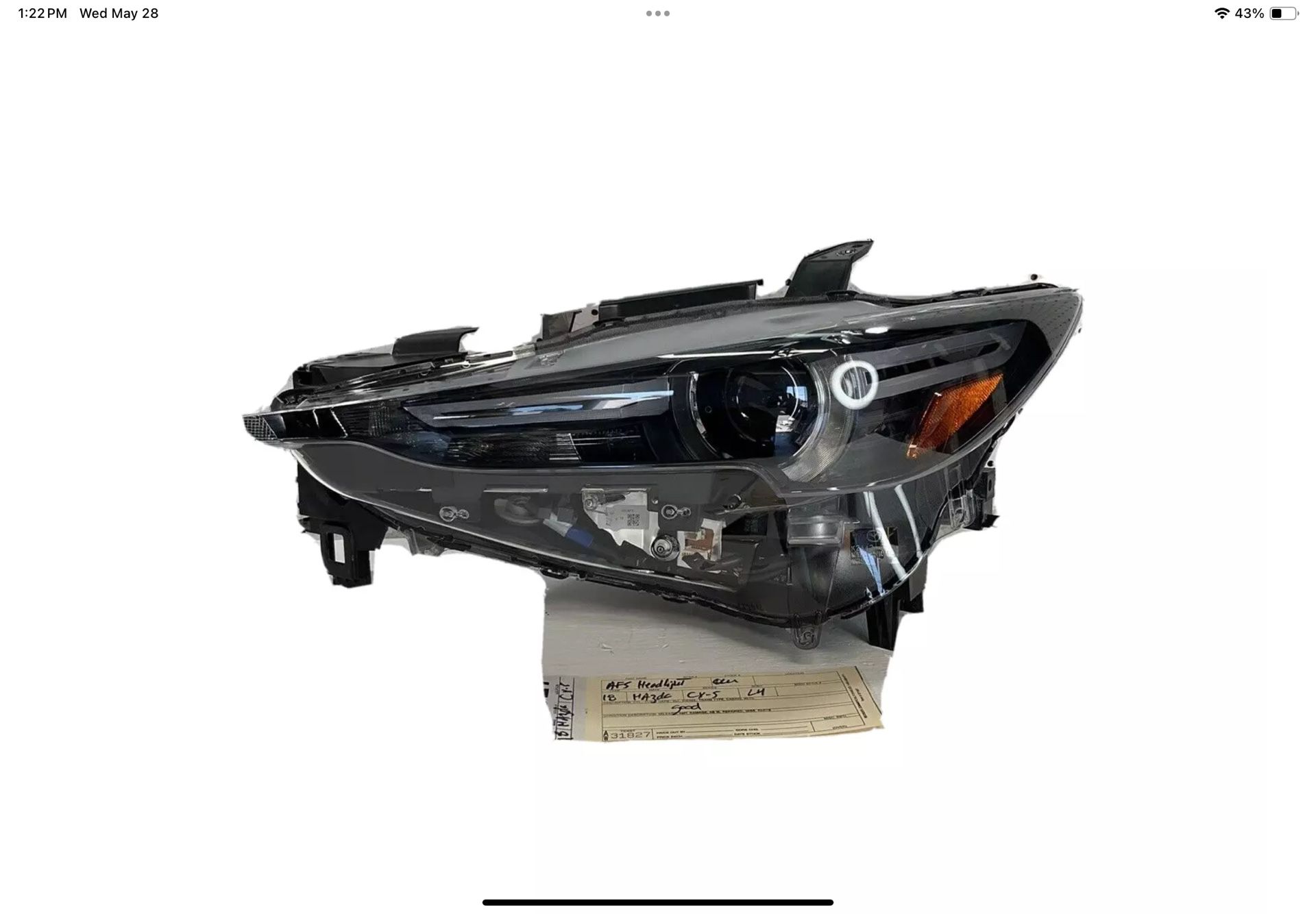 2017 2021 MAZDA CX5 CX-5 LEFT SIDE ADAPTIVE HEADLIGHT LAMP OEM