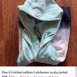 Lululemon Scuba Jacket (WILLING TO LOWER PRICE) 