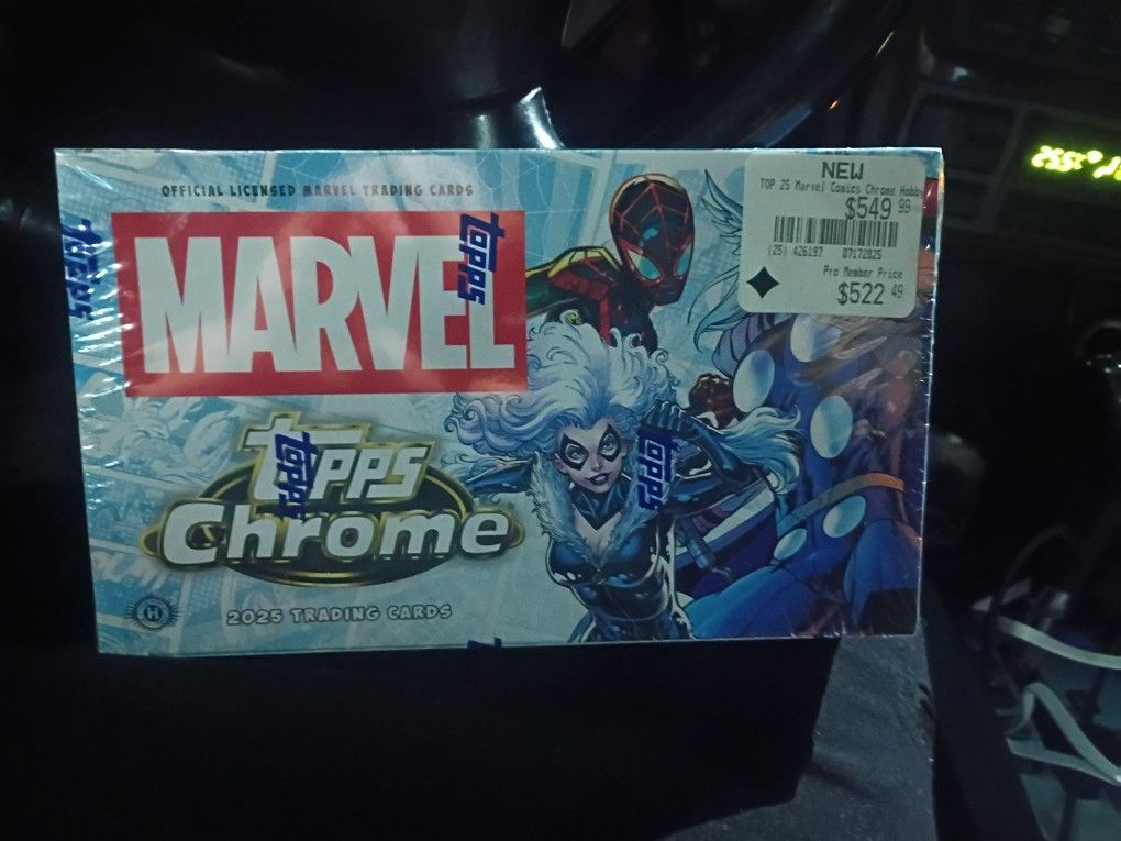 New Unopened Hobby Box Marvel Topps Chrome
