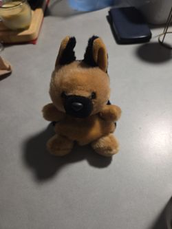 German Shepherd Stuffed Palm Pal