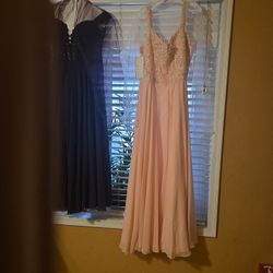 2 Vestidos De Noche El Rosita Nunca Se Uso El Ginda Solo Una Ves