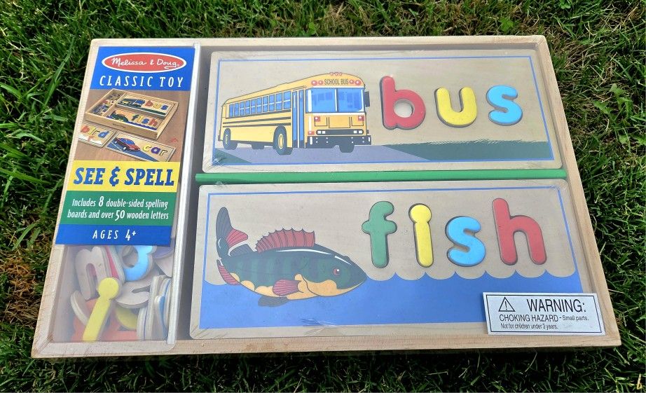 Wooden Puzzle See & Spell