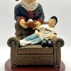 Houston Astros MLB Baseball Rare Collectible Christmas Santa's Gift Figurine