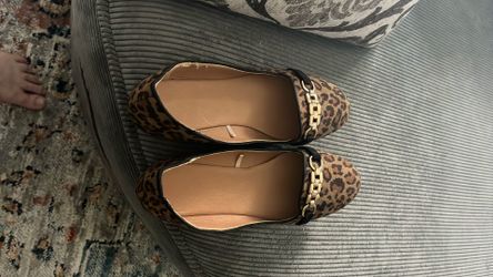 Size 8 Leopard Print Flats