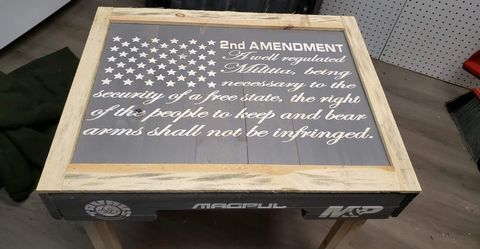 Man cave 2A end table