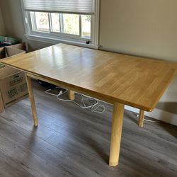 Expandable Wood Dining Table