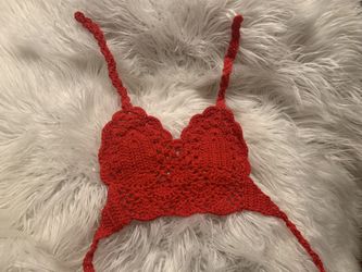 Red Crochet Top 