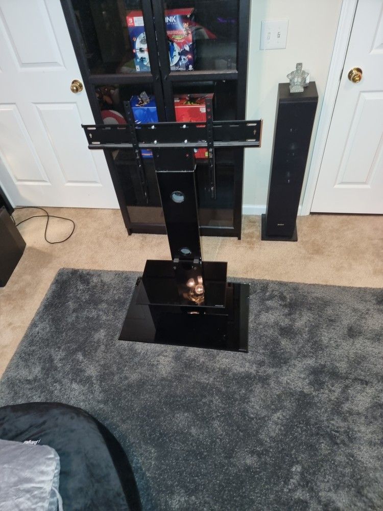 Tempered Glass Floor Standing TV Stand