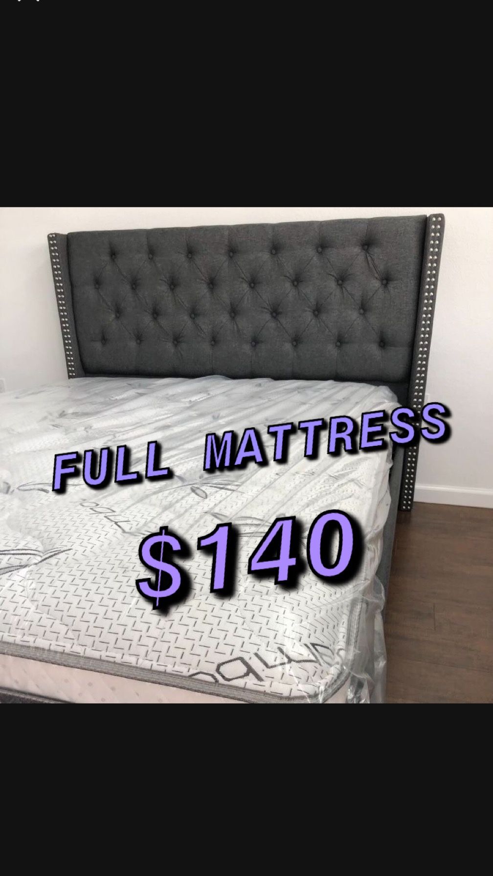 HOUSEHOLD BRAND NEW PILLOW TOP MATTRESSES ✅ COLCHONES NUEVOS PILLOW TOP 💯‼️ QUEEN SIZE $150 ❌ $210 With Box Spring FULL SIZE $140❌ $200 With Box