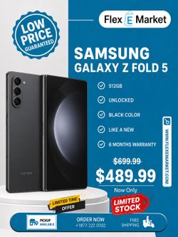 🔥 Samsung Galaxy Z Fold 5 512GB Unlocked – Like New | Save $210 Today | Only $489.99! 🔥