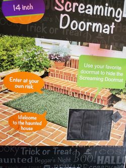 Screaming Doormat Halloween Decor