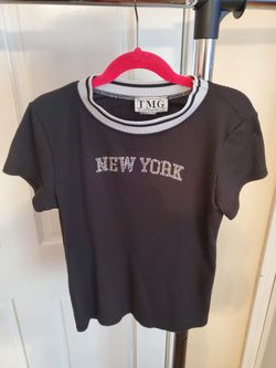 NYC Black Tshirts Size XL Kids Girls 