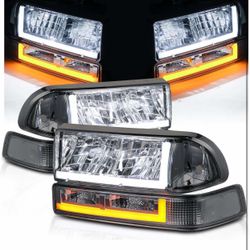 #A06-M-HL-Bar-036-sc M-Auto 4Piece LED Light Bar DRL L+R for 1998-2004 chevy s10 pickup 1998-2004 chevy Blazer $70