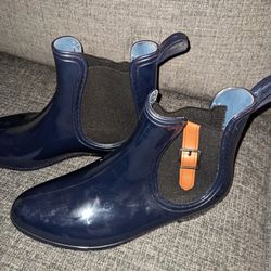 Navy Blue Rain Boots, Henry Ferreira - Size 7