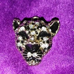 Crystal Encrusted Panther Pendant