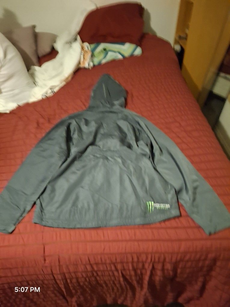 Monster Windbreaker/rain Jacket NEW XL